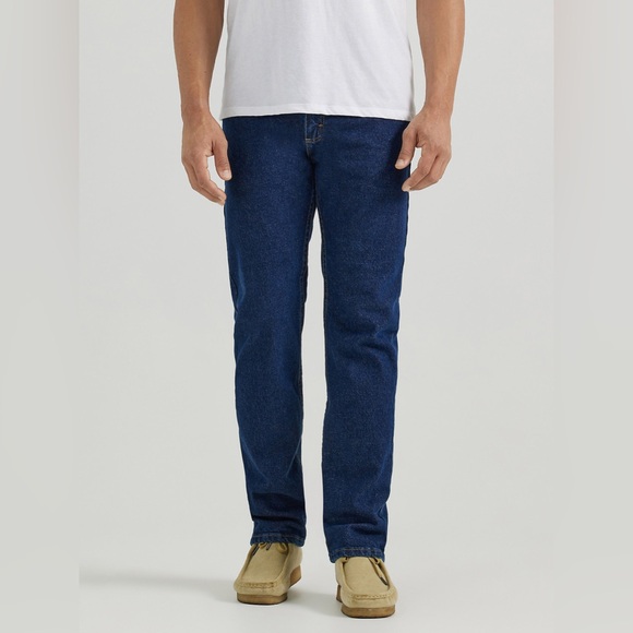 Wrangler Regular Fit Five Star Premium Quality Men’s Darkwashed Jeans - Picture 1 of 11
